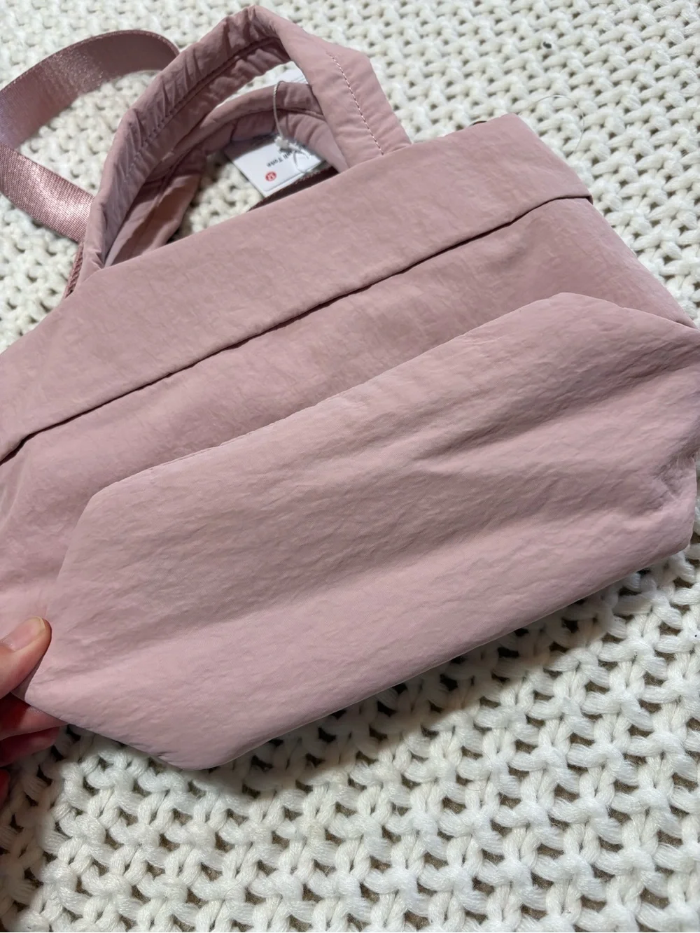 NWT lululemon on my level small tote in pink haze